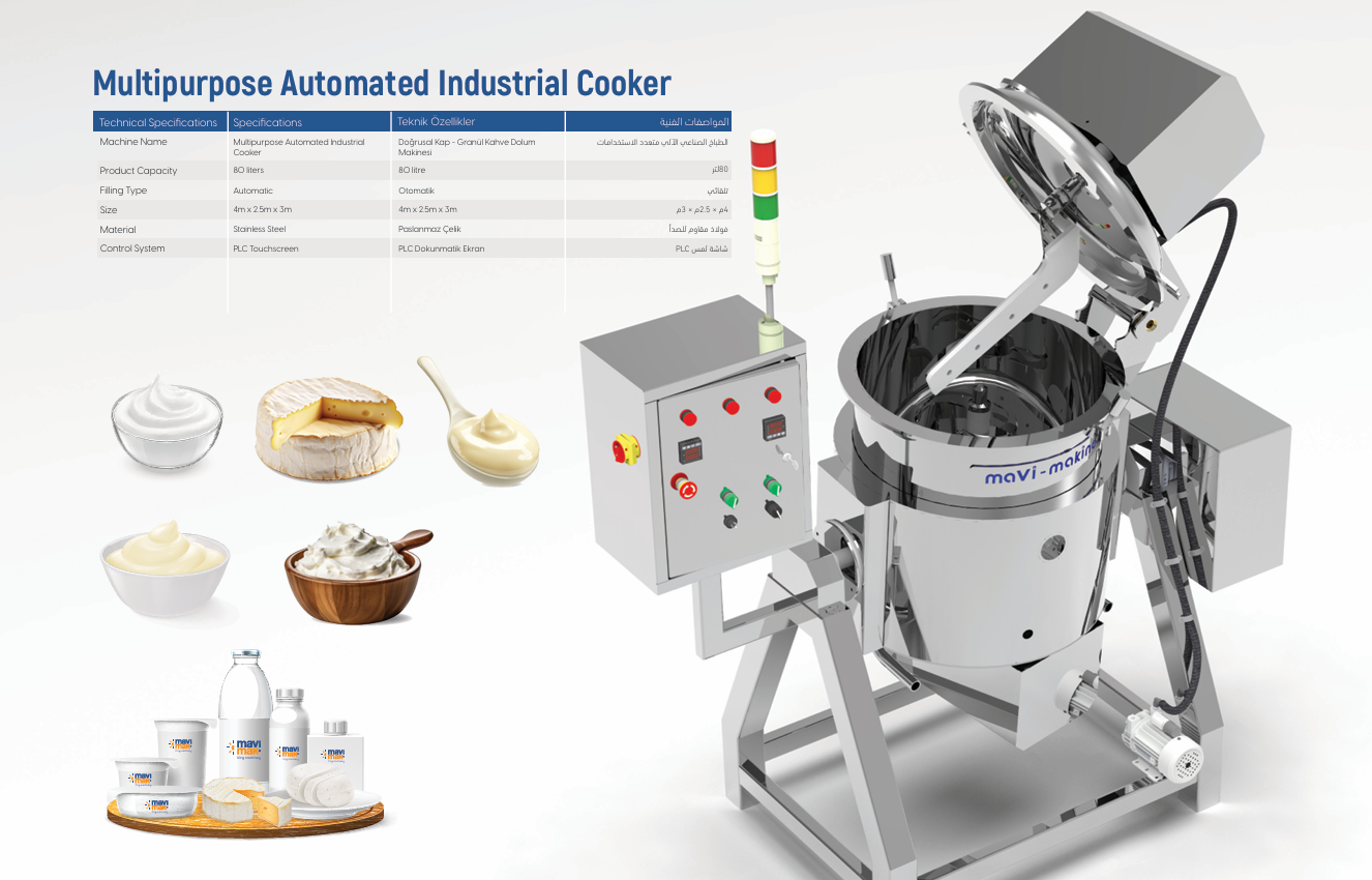 Multipurpose Automated Industrial Cooker